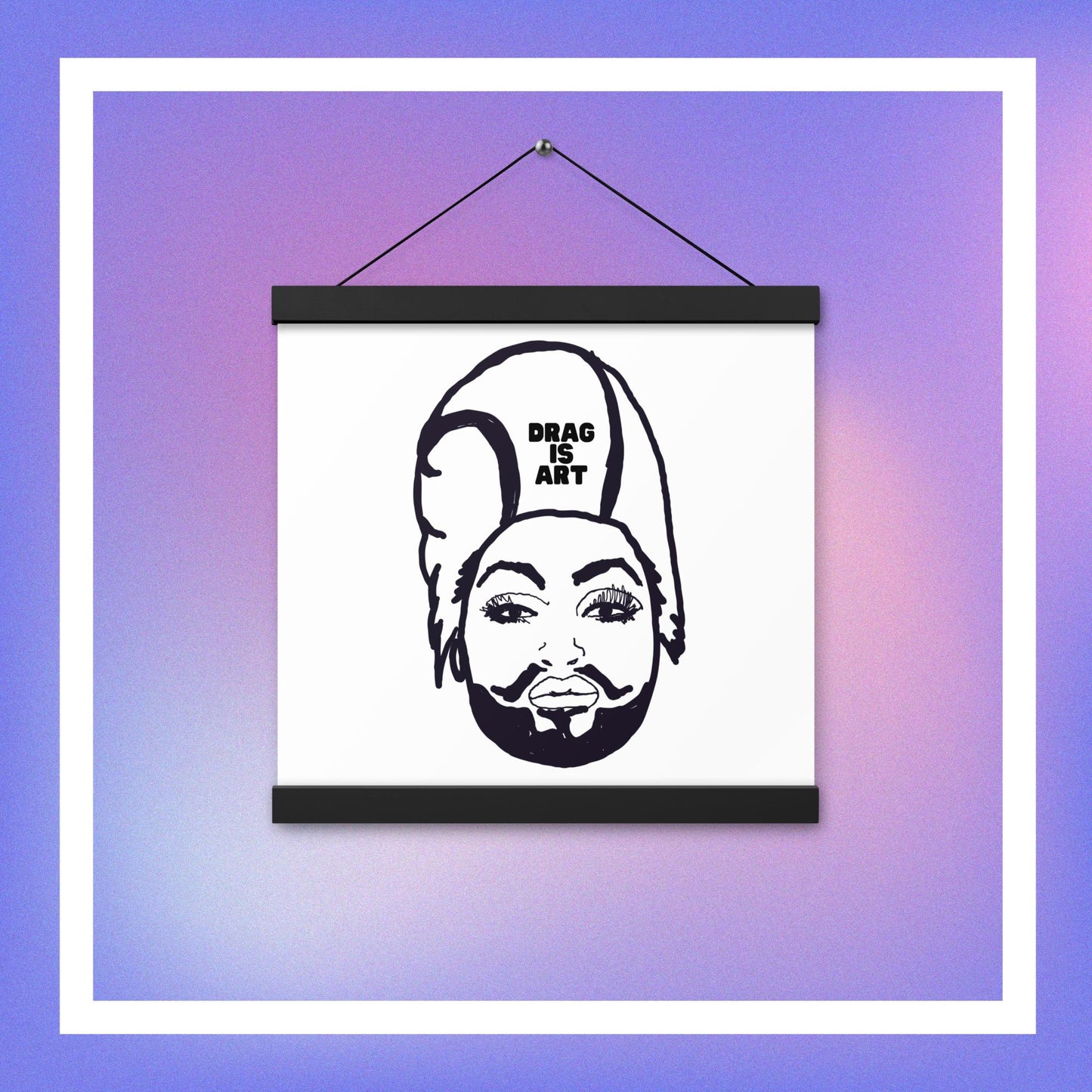 The Stache - Hanging Wall Art
