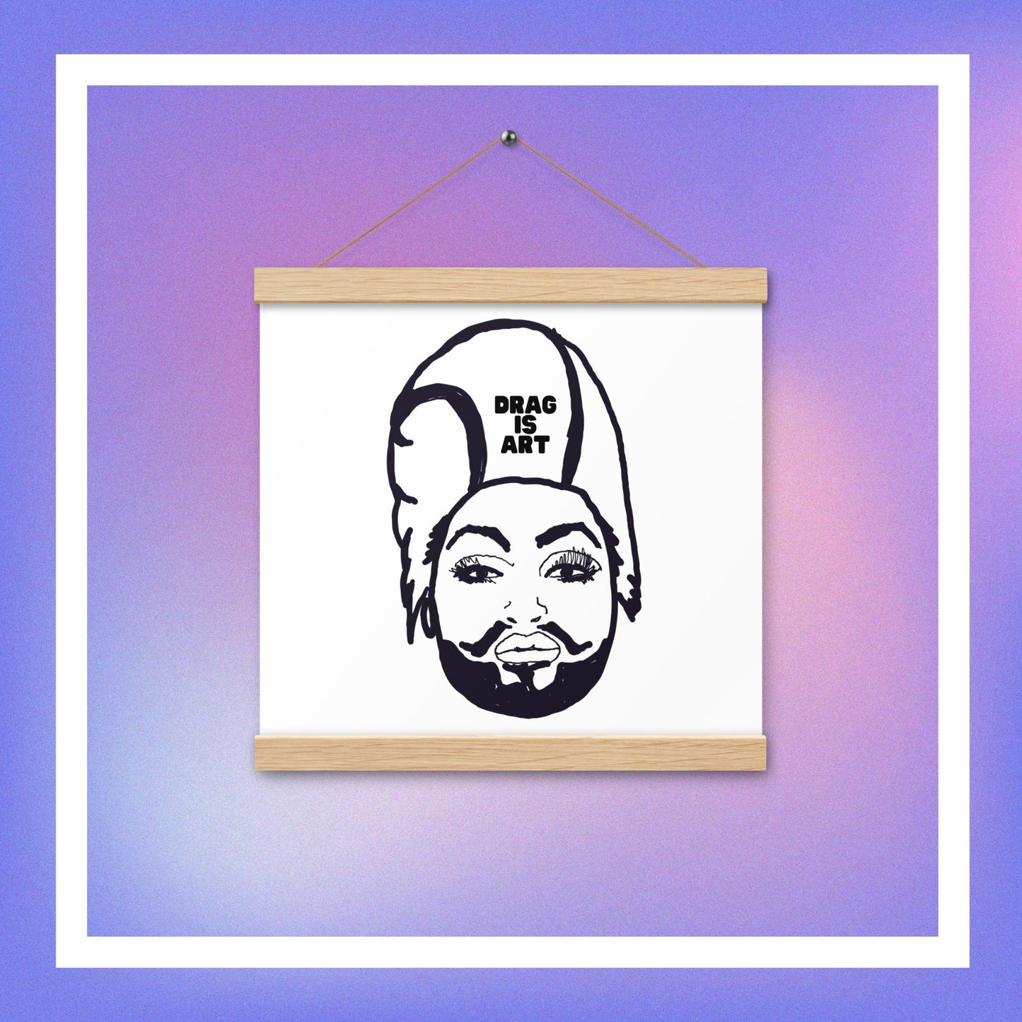 The Stache - Hanging Wall Art