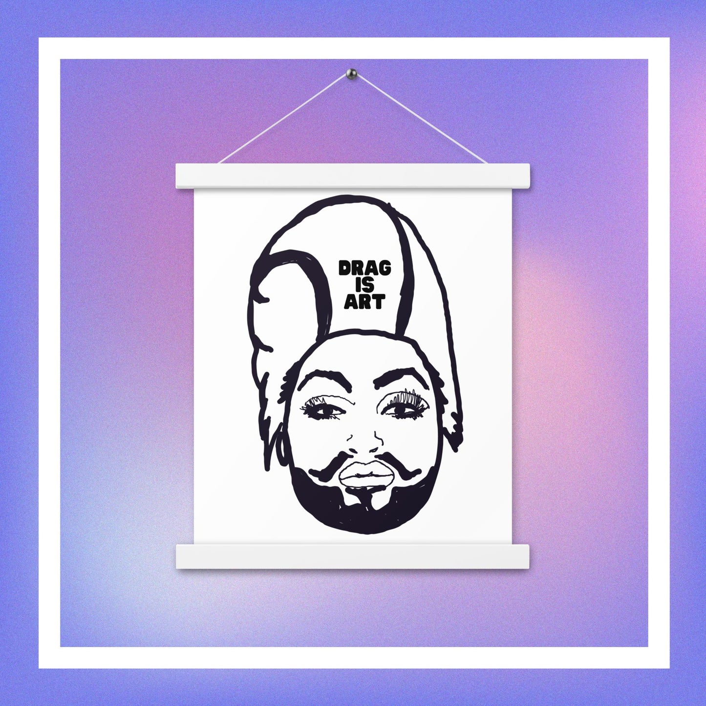 The Stache - Hanging Wall Art