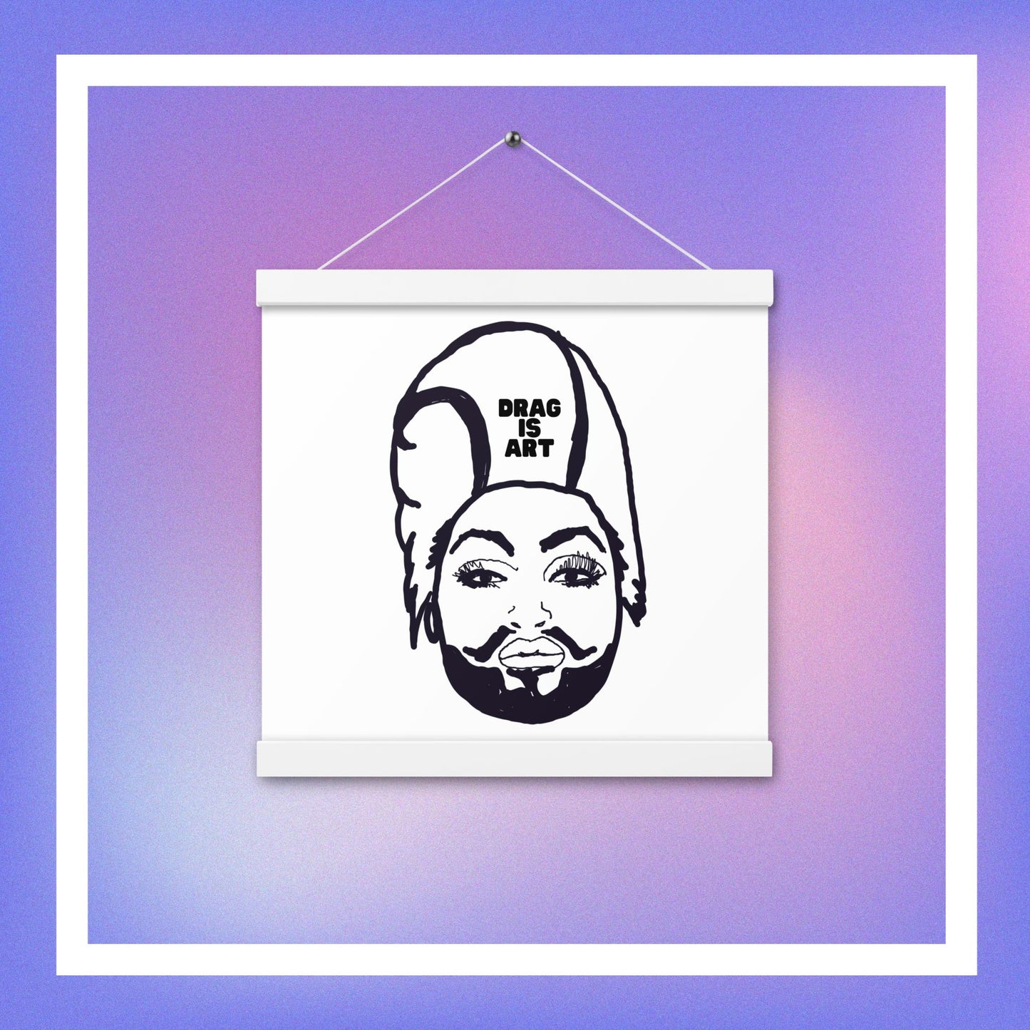 The Stache - Hanging Wall Art