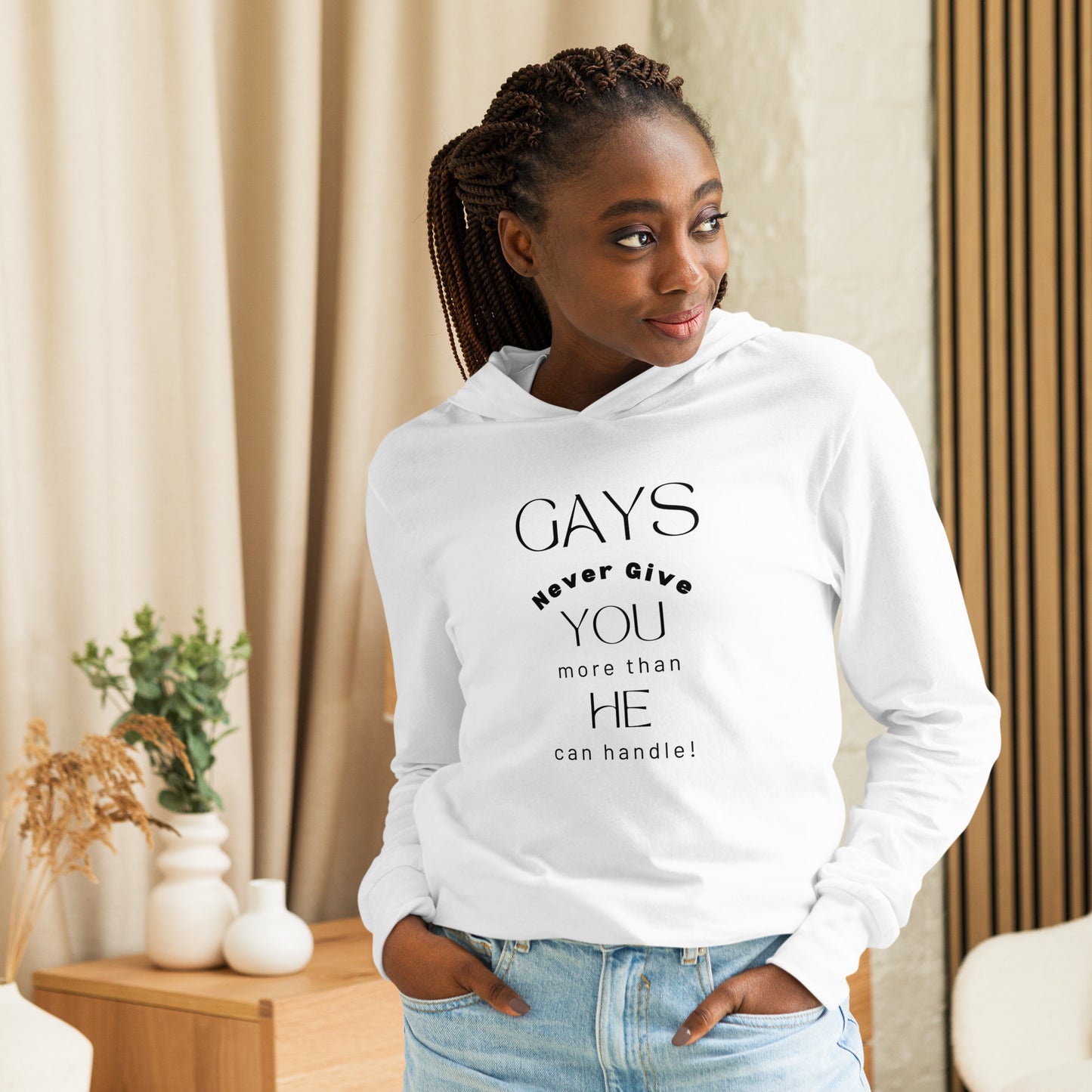 More than He can handle hooded shirt