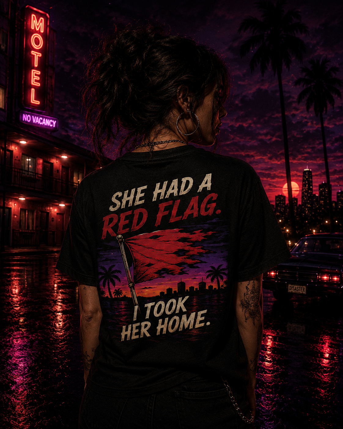 She Had A Red Flag. Tee
